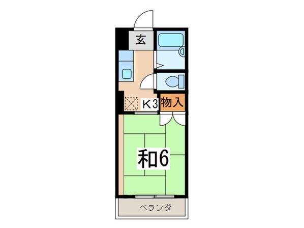 びんごハイツⅡの物件間取画像